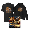 Revised Complete Warrior Package with one shirt, one hoodie, and magazine cover